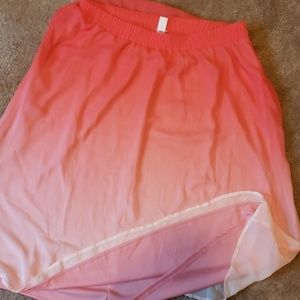 Pink ombre skirt